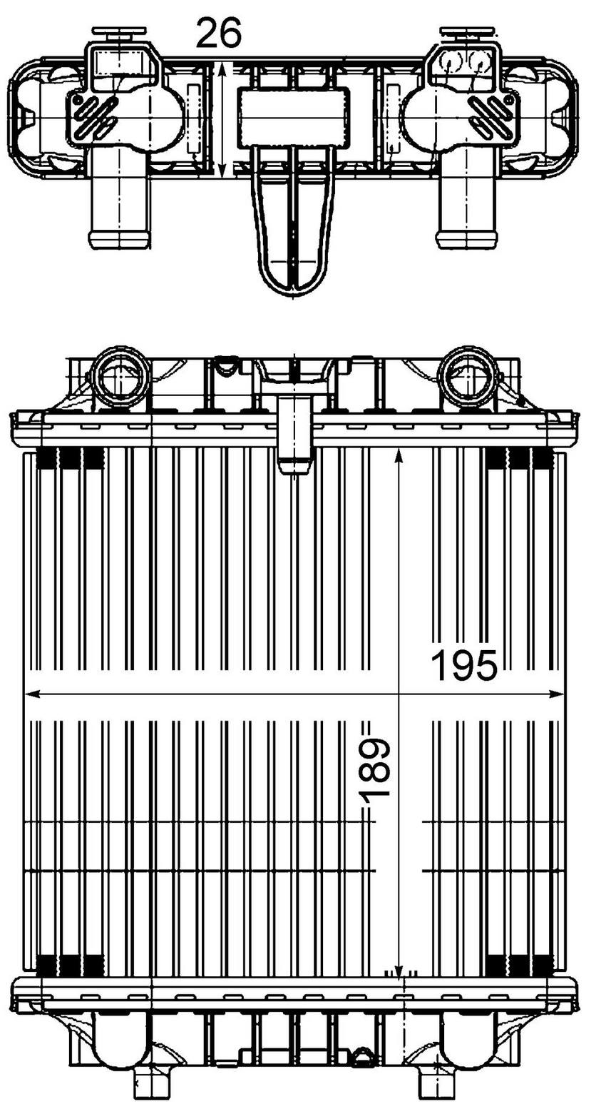 Audi Radiator 4G0121212 - Behr 376756691